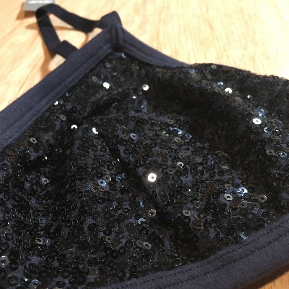 Aerie Sequin Bralette, Navy, Medium, NWT - Picture 4 of 6